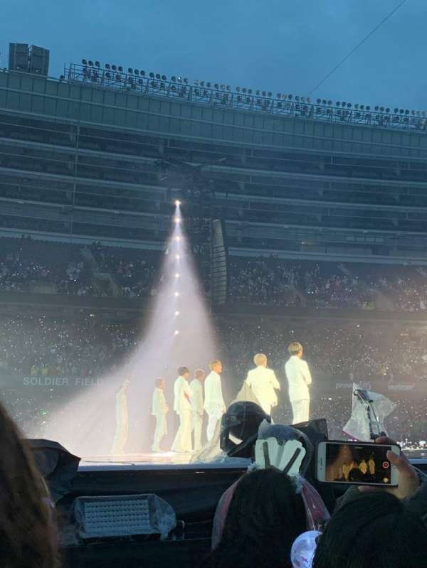 Soldier Field, section: B4, row: 7, seat: 5