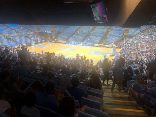 Dean E. Smith Center, section: 128, row: 13, seat: DD