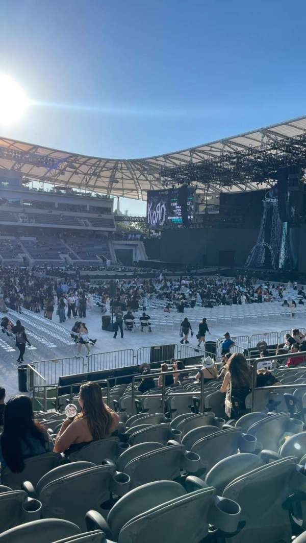BMO Stadium, section: Figueroa Club B, row: P, seat: 6