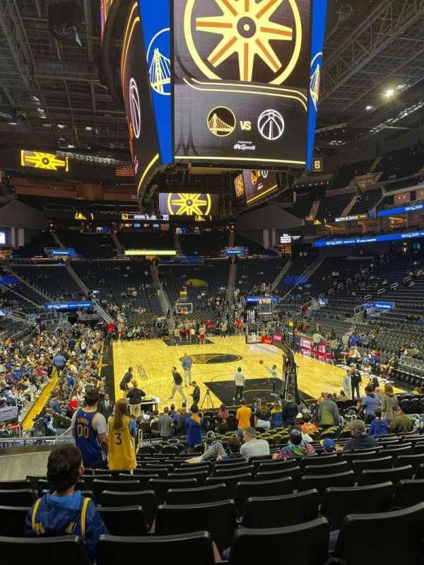 Chase Center, section: 110, row: 13, seat: 14-15