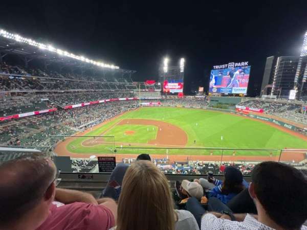 Truist Park, section: 318, row: 6, seat: 22