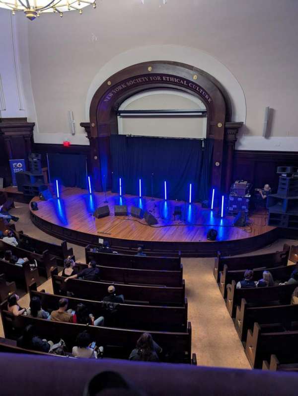 Adler Hall at The New York Society For Ethical Culture, section: Right Balcony, row: Q, seat: 27