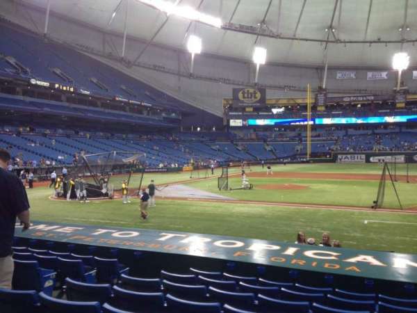 Tropicana Field, section: 116, row: S, seat: 6