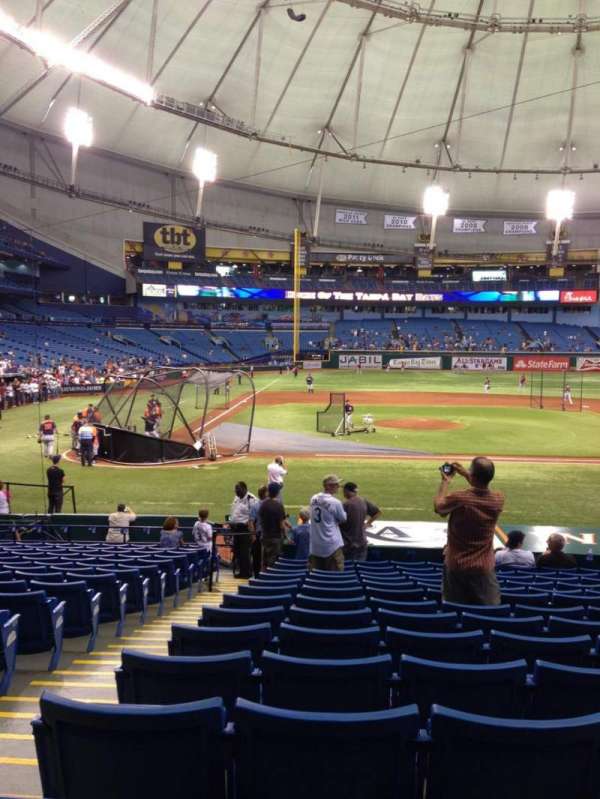 Tropicana Field, section: 112, row: Y, seat: 2