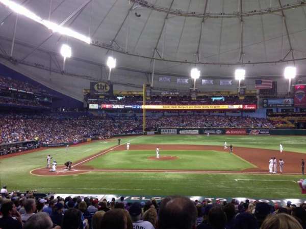 Tropicana Field, section: 114, row: EE, seat: 3