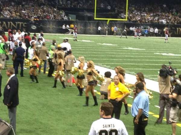 Caesars Superdome, section: 104, row: 2, seat: 20