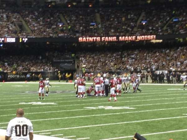 Caesars Superdome, section: 104, row: 2, seat: 20