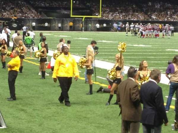 Caesars Superdome, section: 104, row: 2, seat: 20