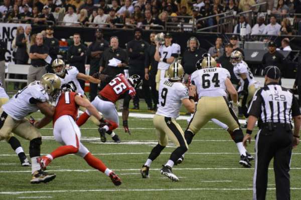 Caesars Superdome, section: 104, row: 2, seat: 20