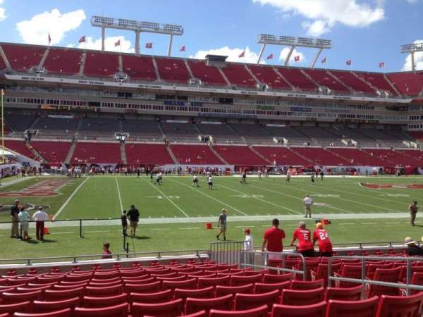 Raymond James Stadium, section: 132, row: N, seat: 19