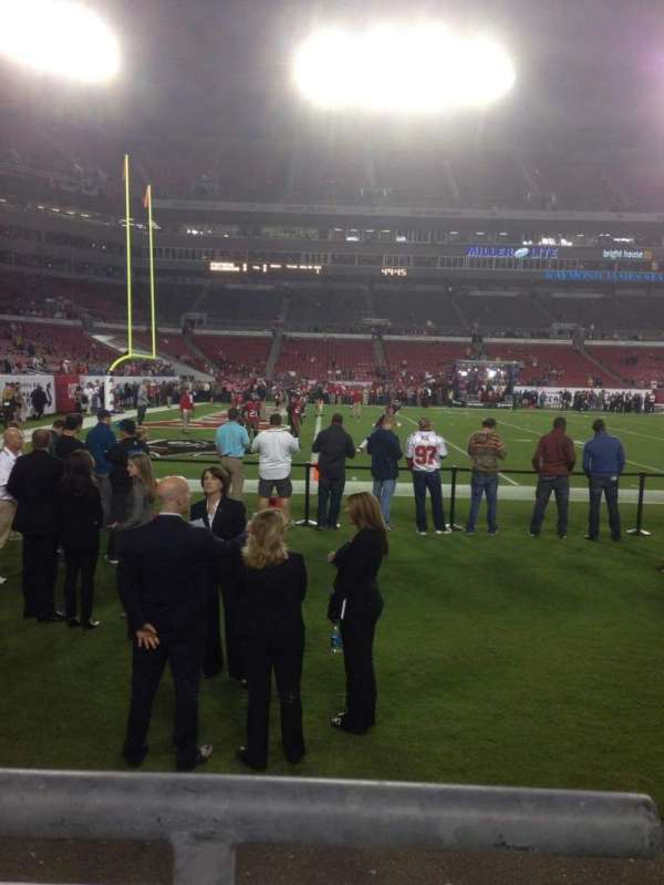 Raymond James Stadium, section: 132, row: A, seat: 12