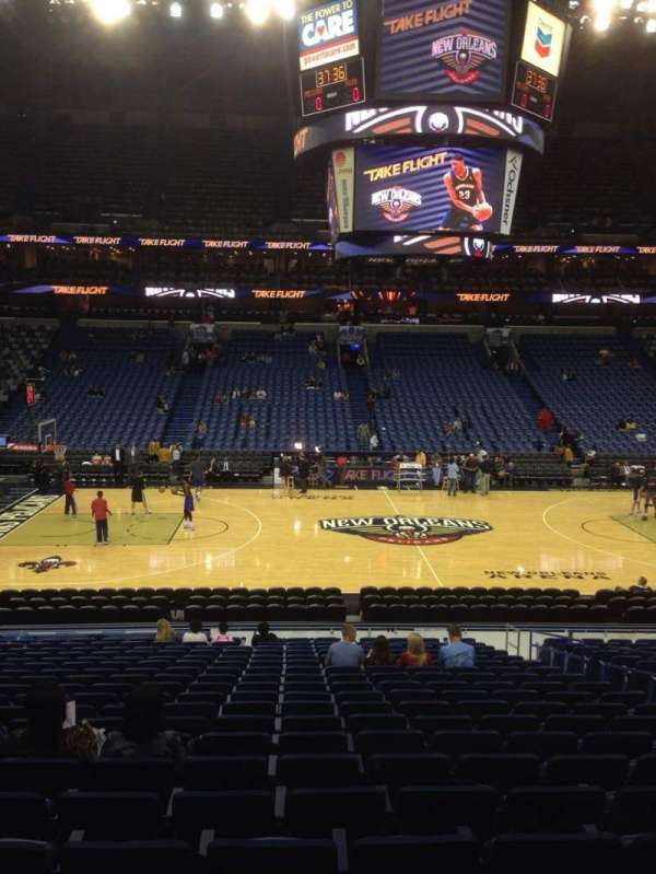 Smoothie King Center, section: 101, row: 23, seat: 7