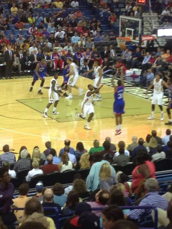 Smoothie King Center, section: 101, row: 23, seat: 7