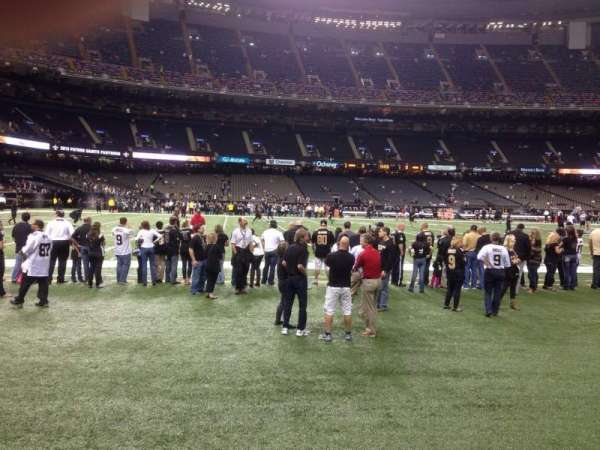 Caesars Superdome, section: 116, row: 1, seat: 23