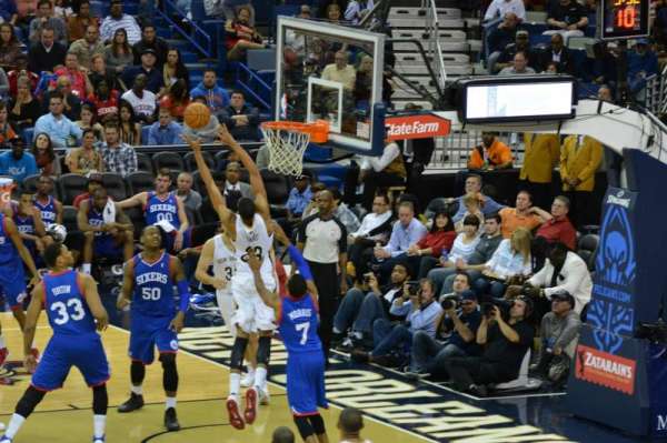 Smoothie King Center, section: 101, row: 23, seat: 7