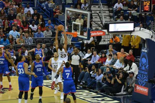 Smoothie King Center, section: 101, row: 23, seat: 7