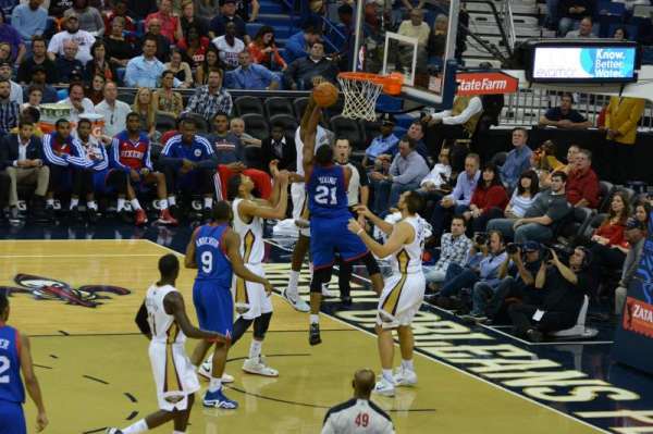 Smoothie King Center, section: 101, row: 23, seat: 7