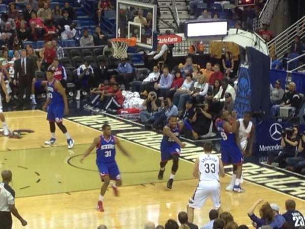 Smoothie King Center, section: 101, row: 23, seat: 7