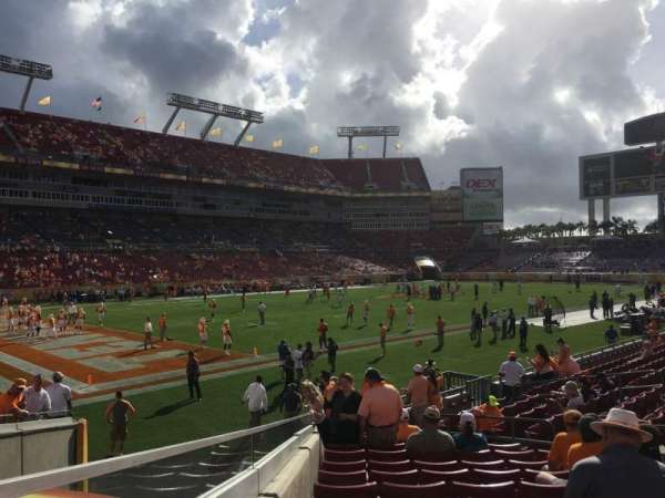 Raymond James Stadium, section: 103, row: R, seat: 5