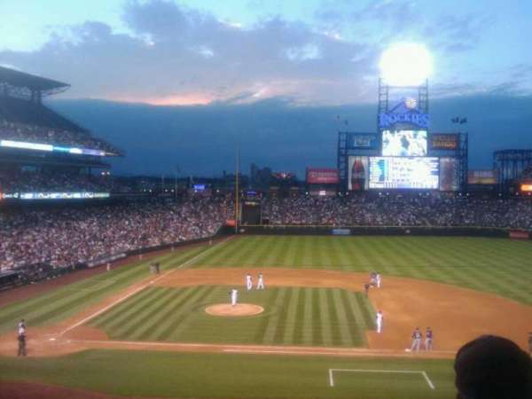Coors Field, section: 223, row: 2, seat: 8
