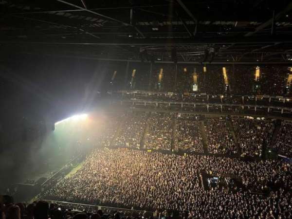 The O2, London, section: 404, row: M, seat: 526
