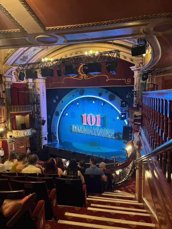 New Wimbledon Theatre, section: Dress Circle, row: H, seat: 1