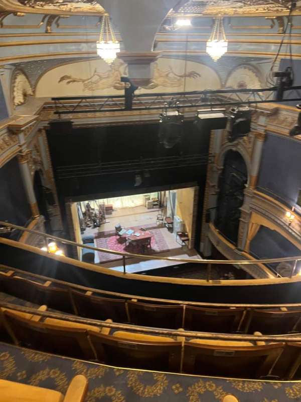 Harold Pinter Theatre, section: Balcony, row: D, seat: 18