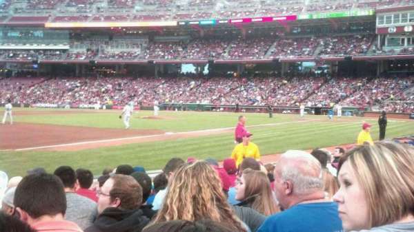 Great American Ball Park, section: 113, row: J, seat: 13