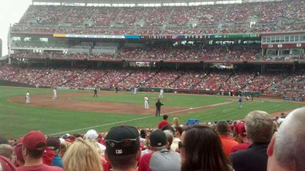 Great American Ball Park, section: 111, row: w, seat: 16