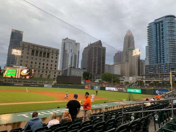Truist Field, section: 108, row: M, seat: 9