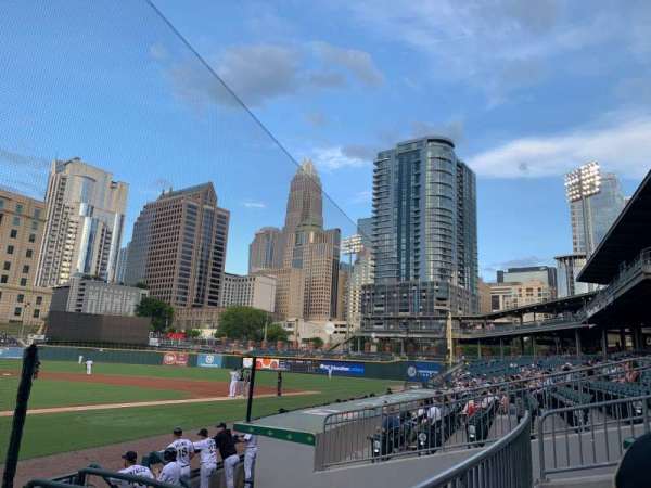 Truist Field, section: 109, row: J, seat: 10