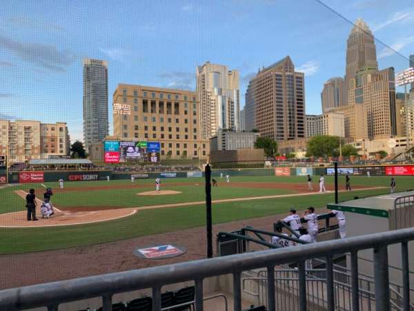 Truist Field, section: 109, row: J, seat: 10