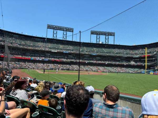 Oracle Park, section: 101, row: 10, seat: 2