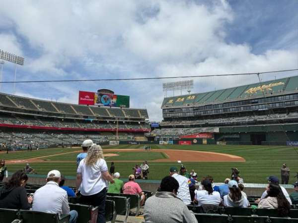 Oakland Coliseum, section: 112, row: 14, seat: 15