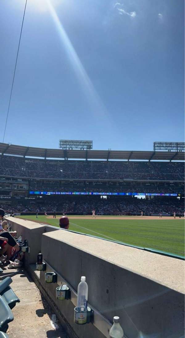 Angel Stadium, section: 131, row: A, seat: 9