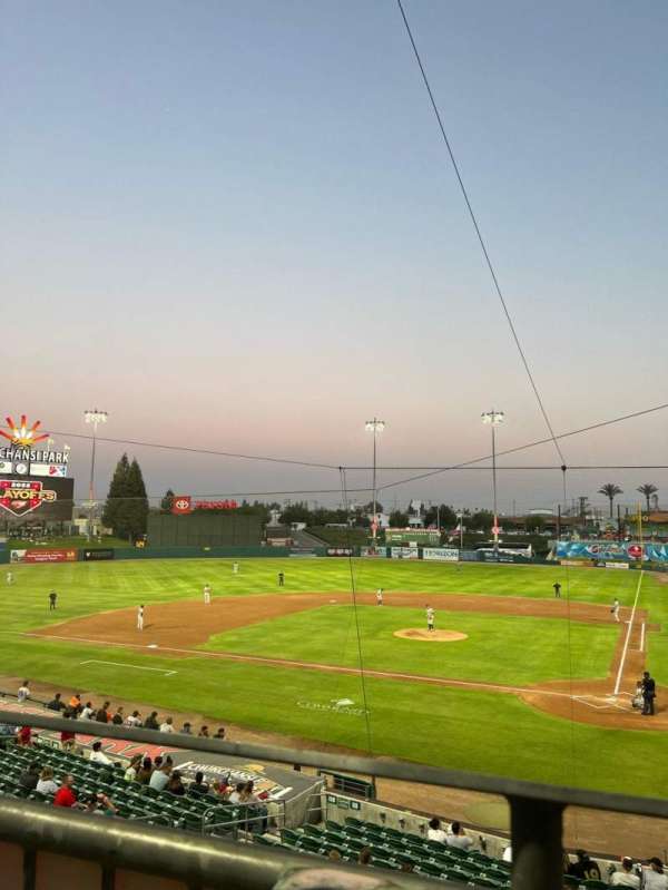 Chukchansi Park, section: 211, row: 1, seat: 5