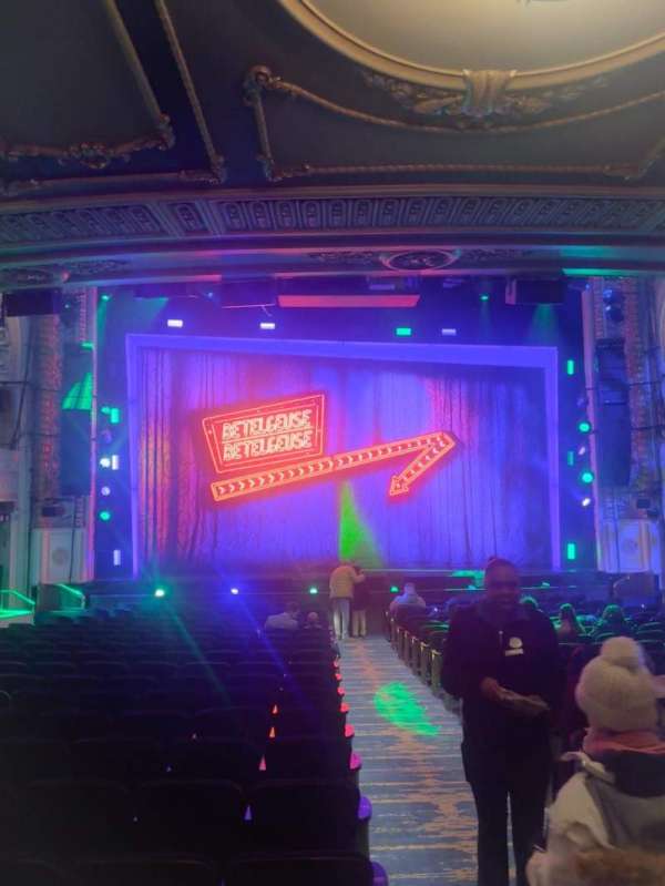 Palace Theatre, Broadway, section: Orchestra L, row: S, seat: 101