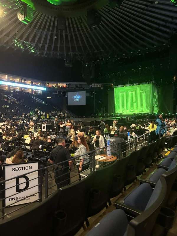 Oakland Arena, section: 102, row: 2, seat: 11-12