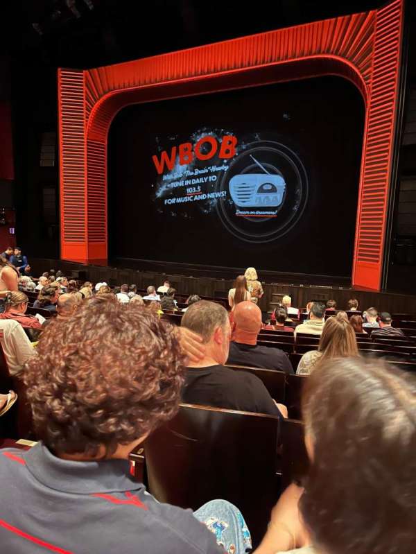 Marquis Theatre, section: Orchestra R, row: P, seat: 4