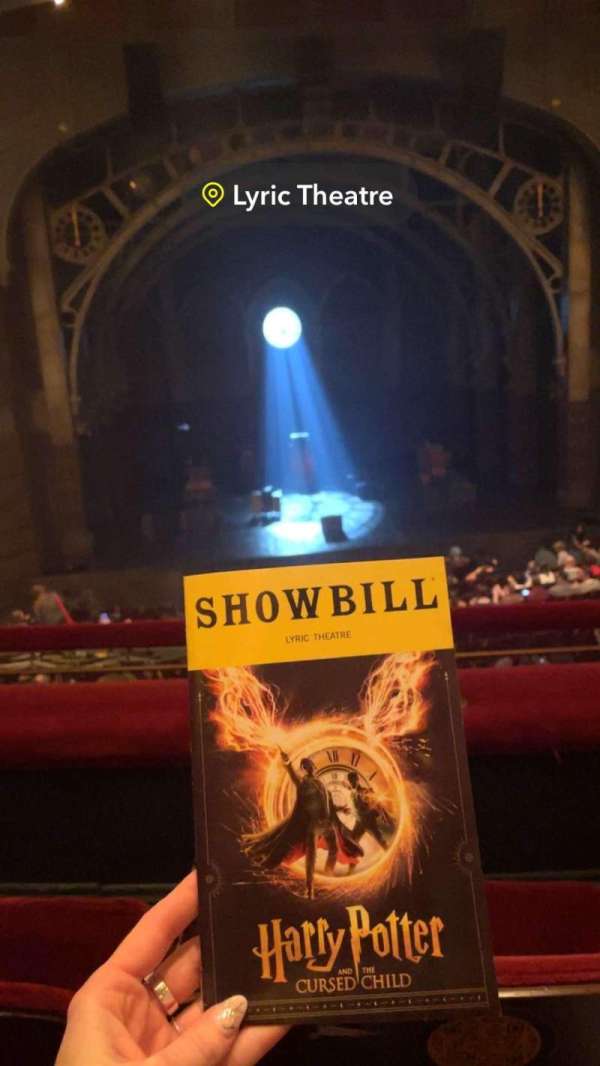 Lyric Theatre, section: Dress Circle C, row: B, seat: 108