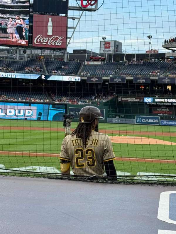 Nationals Park, section: 117, row: E, seat: 5