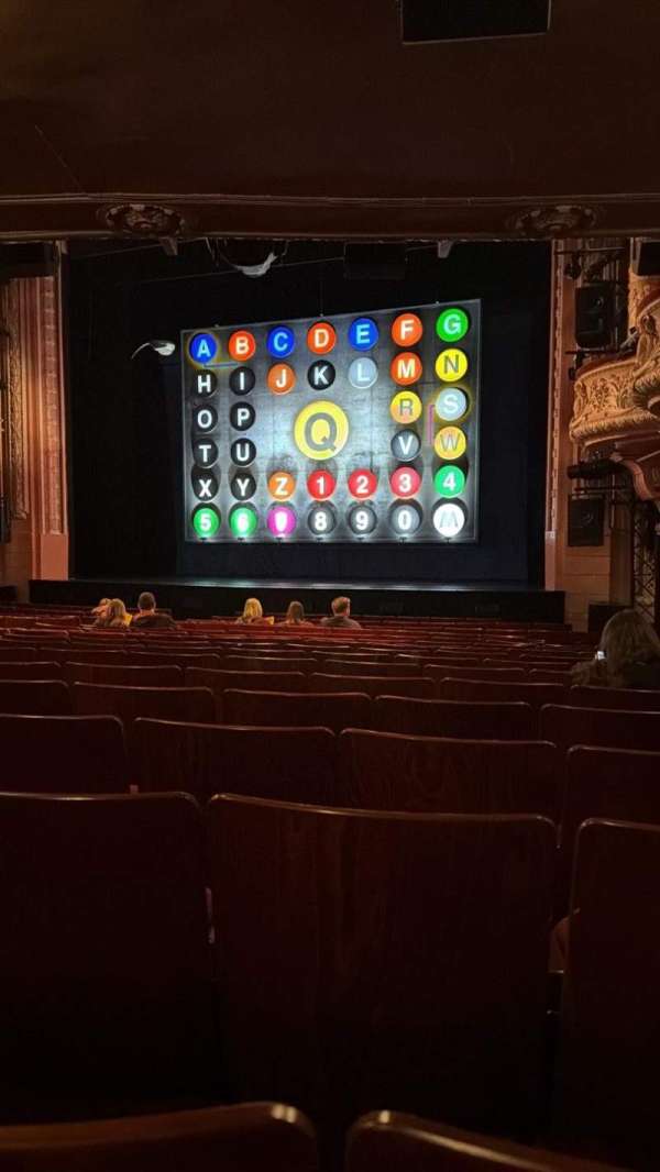 Shaftesbury Theatre, section: Stalls, row: T, seat: 6