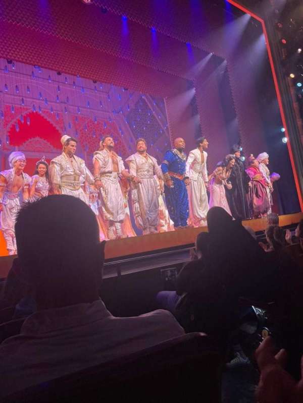 New Amsterdam theatre, section: Orchestra L, row: 4, seat: 2