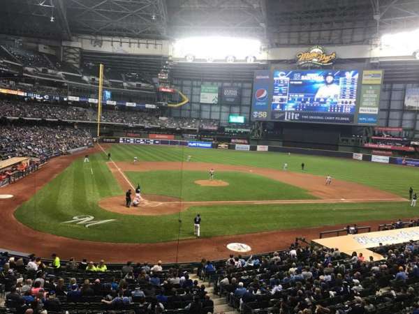 American Family Field, section: 216, row: 1, seat: 4