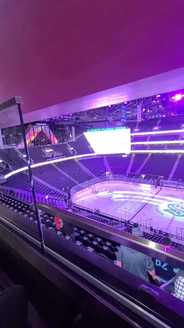 Climate Pledge Arena, section: 213, row: A, seat: 23