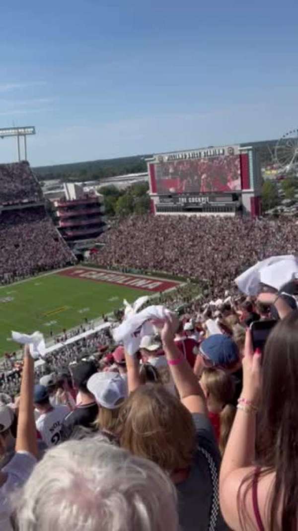 Williams-Brice Stadium, section: 503, row: 33, seat: 07