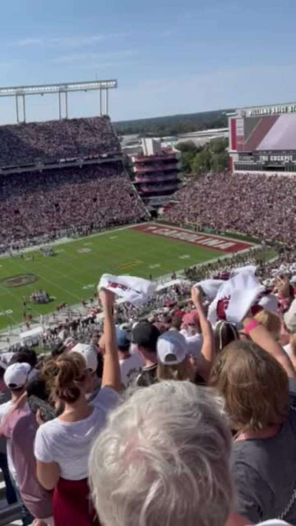 Williams-Brice Stadium, section: 503, row: 33, seat: 07