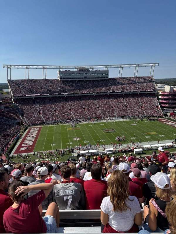 Williams-Brice Stadium, section: 503, row: 33, seat: 07