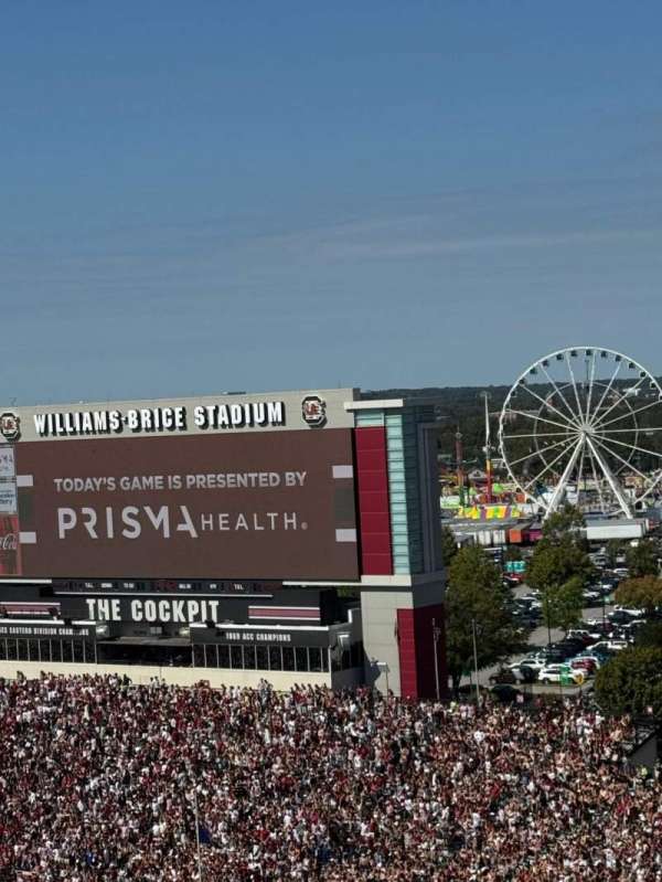 Williams-Brice Stadium, section: 503, row: 33, seat: 07