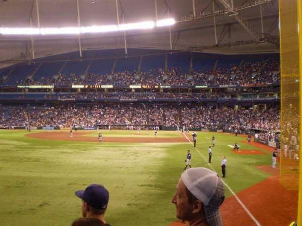 Tropicana Field, section: 139, row: W, seat: 1